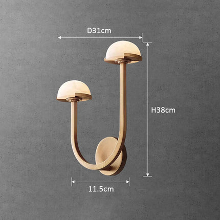 Applique murale en marbre naturel style nordique américain — LZ4D9XQ