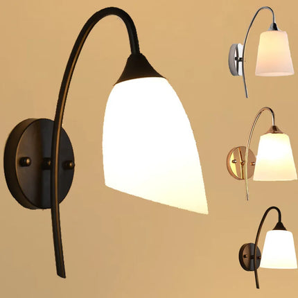 Lampe de chevet LED style américain en verre et fer pour hôtel — LZ4P9XQ