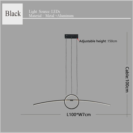Suspension moderne avec éclairage LED pour maison connectée — LZ4P9XQ