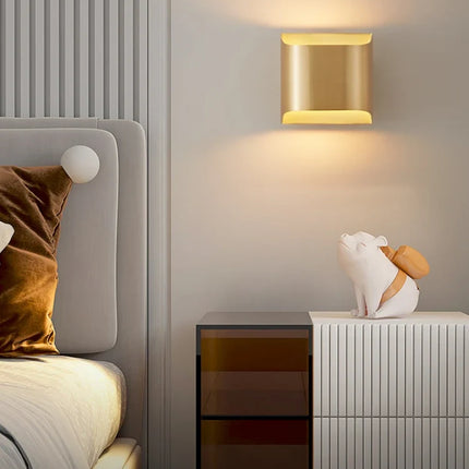 Applique murale en cuivre au design italien pour intérieur moderne — LZ4X9T2