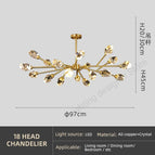 12 têtes / Lumière chaude 3000k