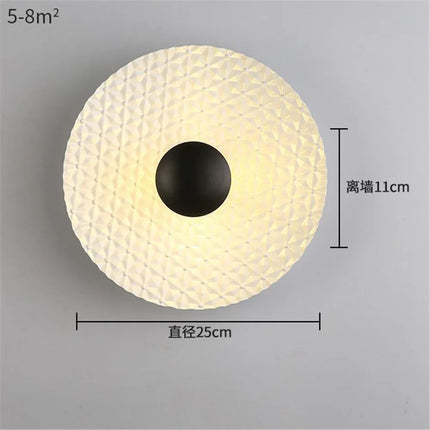 Applique murale LED ronde en métal style nordique pour intérieur moderne — LZ4X9P2