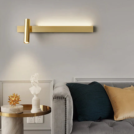Applique murale design moderne en cuivre minimaliste — LZ4X9P