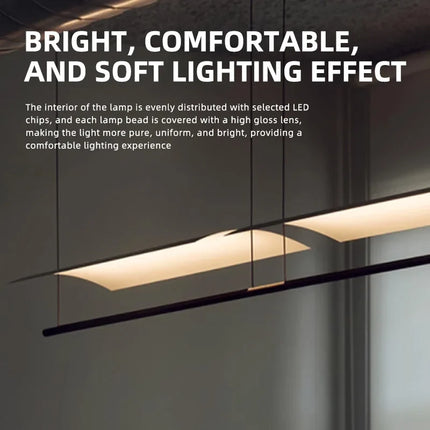 Lustre suspension minimaliste élégant pour intérieur moderne — LZ7X9Q