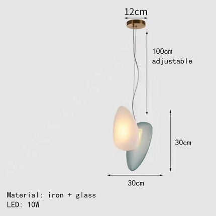 suspension design moderne en verre pour décoration intérieure