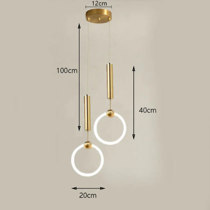 suspension design nordique moderne imperméable led décorative