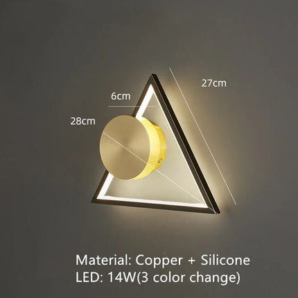 Applique murale LED en laiton style Art déco pour intérieur contemporain — LZ4X9Q2