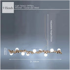 A 9 heads / gold / Warm White | CHINA