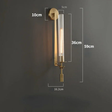 Applique murale LED moderne en laiton au design créatif — LZ4XJ9