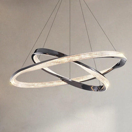 Lustre circulaire LED pour décoration intérieure moderne — LZ4X9QJ