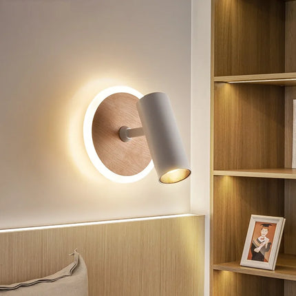 Applique murale LED pivotante pour lecture ambiance wabi-sabi — LZ4X9T2