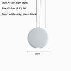 Spot D16cm 3W / Corps noir