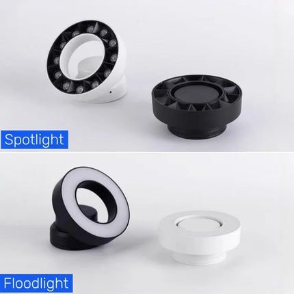 Plafonnier spot LED anti-éblouissement à anneau pliable monté sur surface — LZ4XJ9