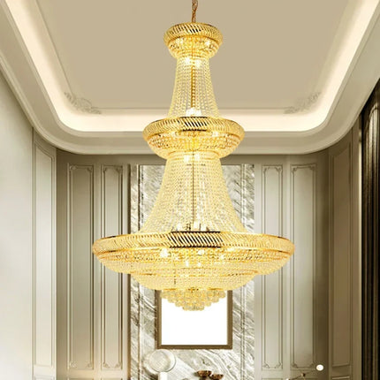 Lustre LED en cristal pour hall d'entrée luxueux — LZ4X9P2