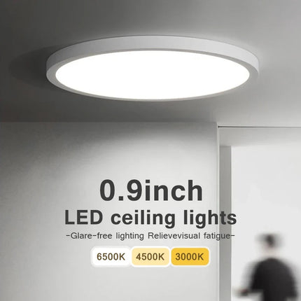 Plafonnier LED ultra fin avec design nuages et éclairage intelligent — LZ4P9XQ