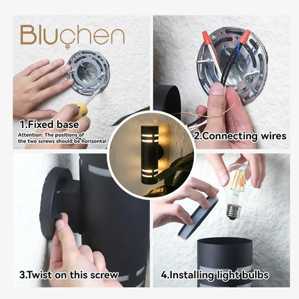 Applique murale LED étanche en inox au design moderne pour extérieur — LZ4X9P2