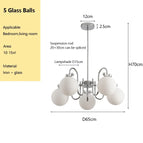 3 boules de verre / Lumière chaude