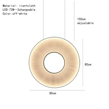 Suspension design en tissu pour intérieur élégant — LZ4X9P2