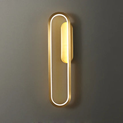 Applique murale nordique en cuivre pour intérieur lumineux — LZ4X9P2