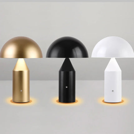 Lampe de table champignon LED rechargeable à interrupteur tactile pour chambre et salle à manger — LZ4D9Q7