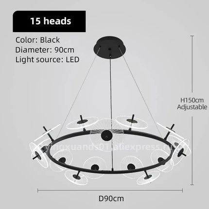 lustre moderne pour éclairage intérieur design élégant
