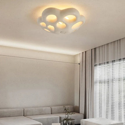 Plafonnier LED moderne style nordique Wabi Sabi avec motif fleur — LZ4X9T2