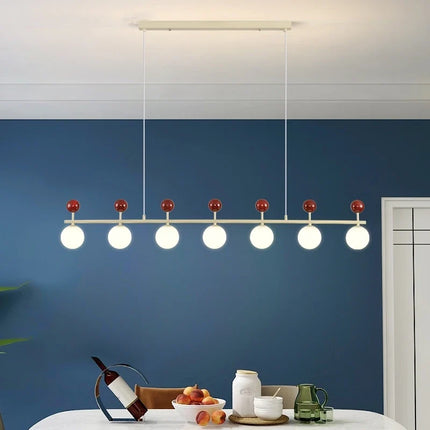 Lustre en verre et métal au style éclairage dynamique — LZ4X9T