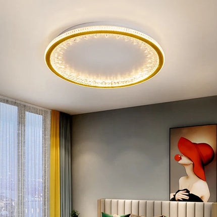Plafonnier LED moderne avec télécommande au design créatif intérieur — LZ4X9P2