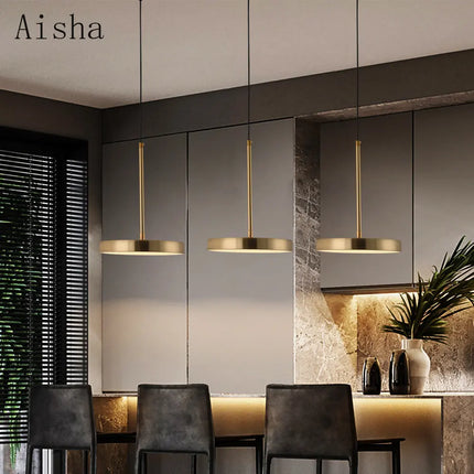 Suspension circulaire en fer au design nordique pour intérieur — LZ4X9P