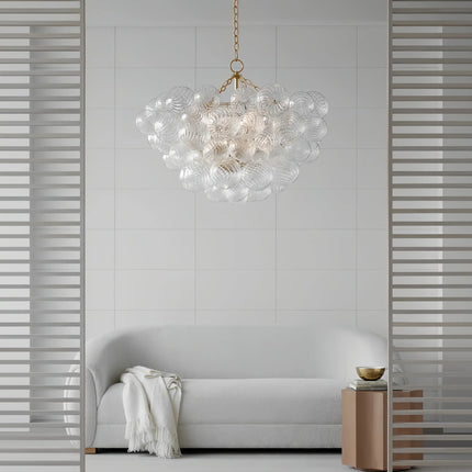 Lustre suspension en verre à bulles pour intérieur moderne et élégant — LZ4X9J