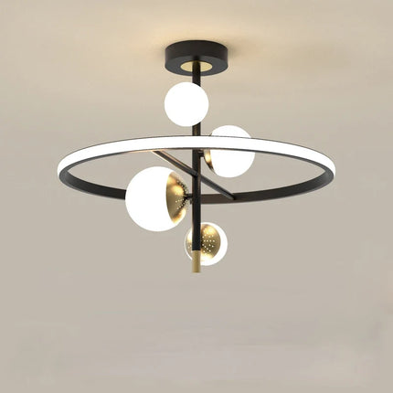 Lustre LED suspension boule style nordique pour intérieur — LZ4X9M