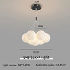 B Noir 7 lumières 15cm / Lumière neutre 4000K