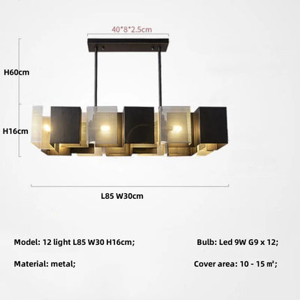 Lustre LED moderne pour décoration intérieure élégante — LZ4P9XQ