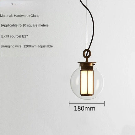 Suspension en verre minimaliste pour espaces créatifs et rétro — LZ4X9Q7M