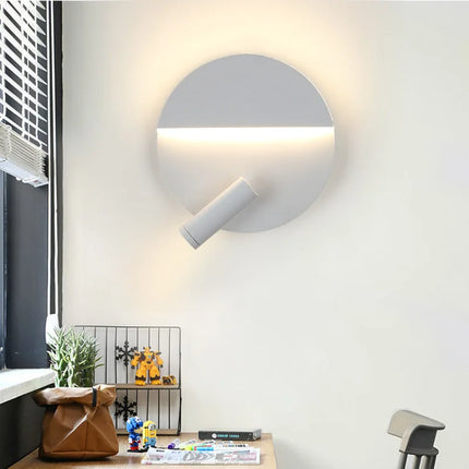 Applique murale moderne avec interrupteur et rétroéclairage rotatif — LZ4X9T2