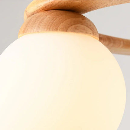 Lustre LED multi-têtes en verre pour intérieur moderne — LZ4X9P2