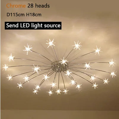 Plafonnier LED nordique moderne effet ciel étoilé pour décoration — LZ4X9T2
