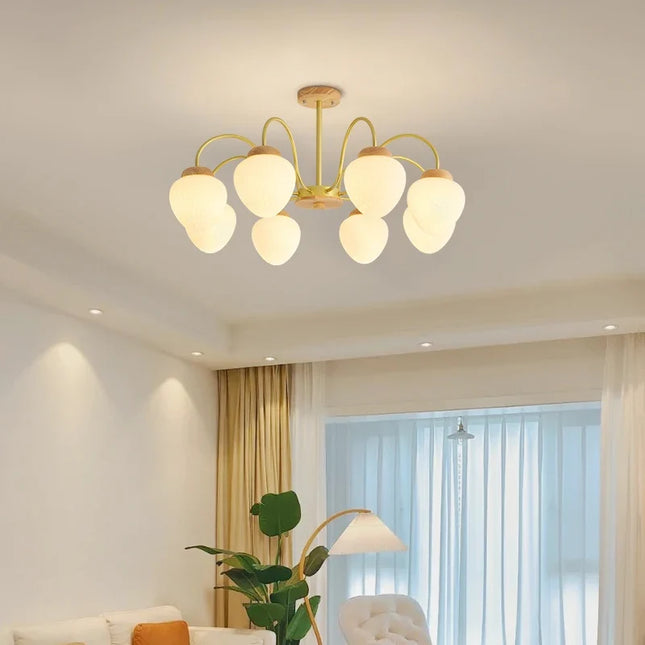 Lustre en bois simple au style français moderne pour enfants — LZ4J9XQ