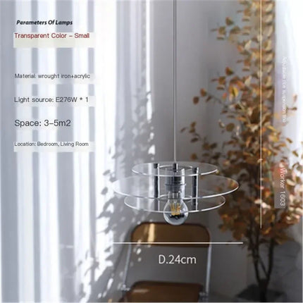 Lustre suspension arc-en-ciel soucoupe volante rétro pour bar ou restaurant — LZ4X9T