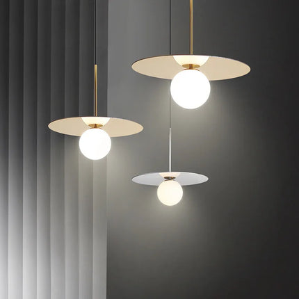 Suspension LED en verre au design nordique pour bar et restaurant — LZ4X9M