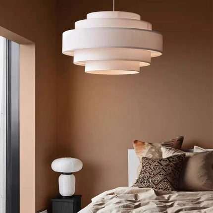 Lustre LED en tissu style wabi sabi pour intérieur — LZ4X9P2Q