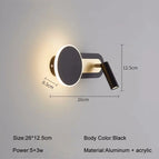 Noir / Blanc chaud (2700-3500K) / 8W