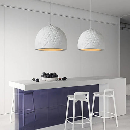 Lustre LED semi-circulaire style nordique wabi sabi — LZ4X7J9