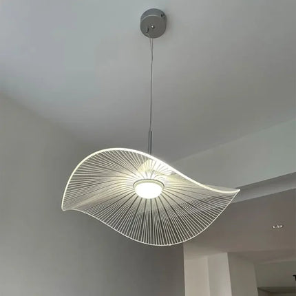 Suspension plafonnier chapeau paille acrylique nordique pour salon et chambre — LZ4X9M