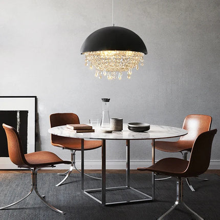 Suspension hémisphérique en cristal pour intérieur élégant — LZ4X9M