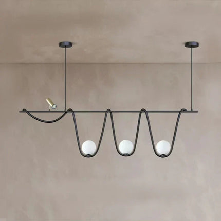 Lustre suspension en verre avec éclairage LED style nordique — LZ4P9XQ