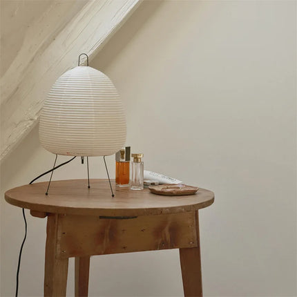 Lampe de table japonaise en papier de riz à trépied E27 — LZ4X9M