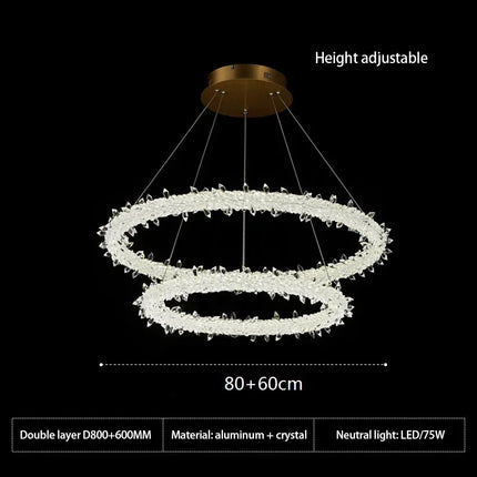 Lustre moderne en cristal pour décoration intérieure élégante — LZ4X9J