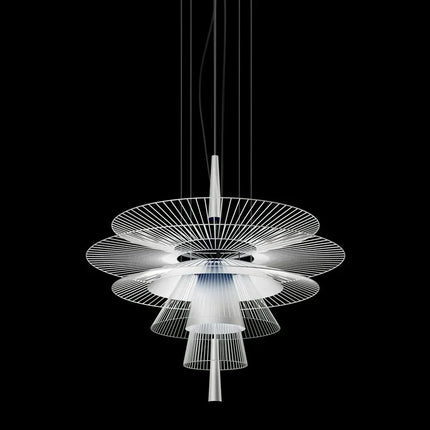 lustre de luxe sandyha led en métal lampe suspendue décorative