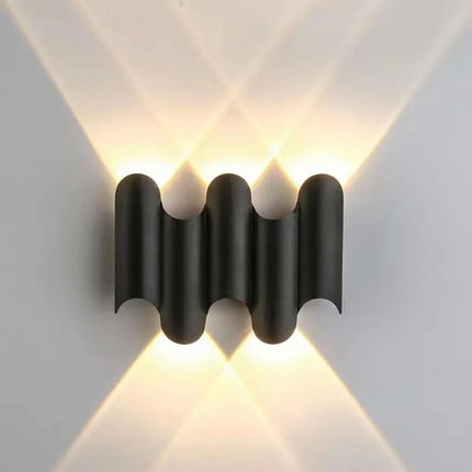 Applique murale LED étanche IP65 pour extérieur et intérieur en aluminium doré — LZ4X9T2